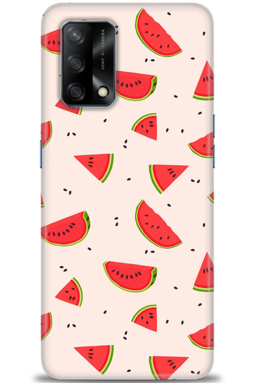Oppo A74 Kılıf HD Baskılı Kılıf - Karpuz Dilimleri