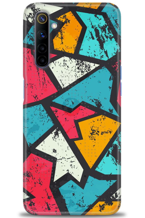 Realme 6 Kılıf HD Baskılı Kılıf - Grafiti