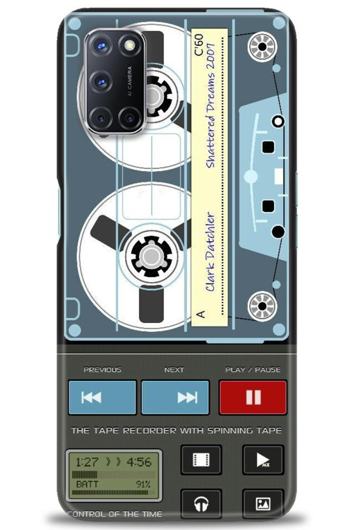 Oppo A92 Kılıf HD Baskılı Kılıf - Nostaljik Kaset