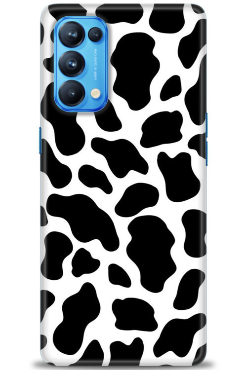 Oppo Reno 5 Pro Kılıf HD Baskılı Kılıf - İnek