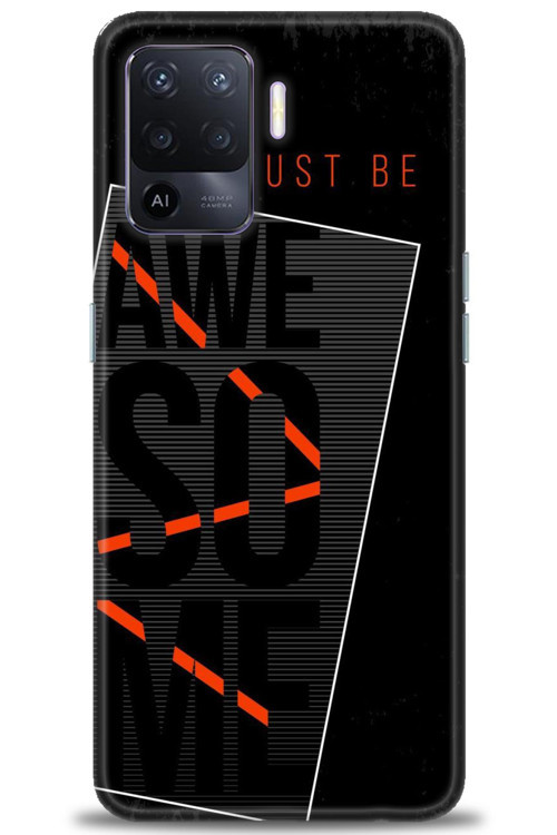 Oppo Reno 5 Lite Kılıf HD Baskılı Kılıf - Awesome