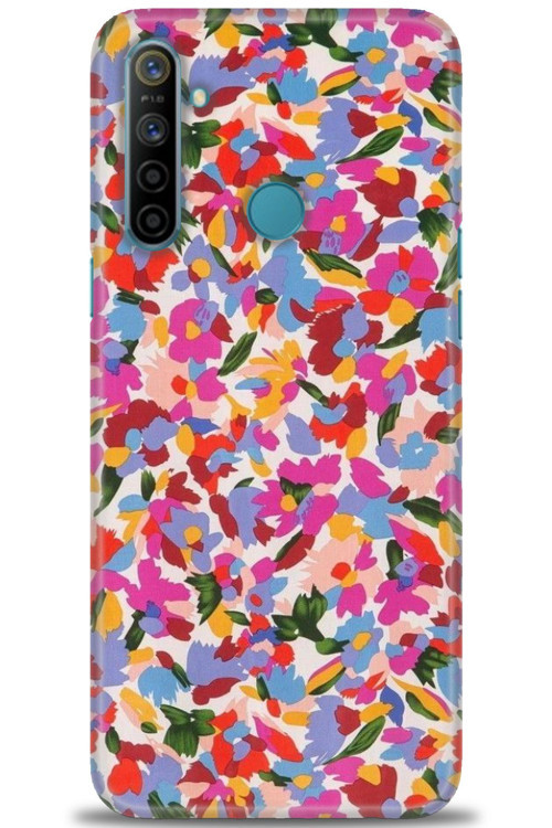 Realme 5i Kılıf HD Baskılı Kılıf - Renkli Baskı