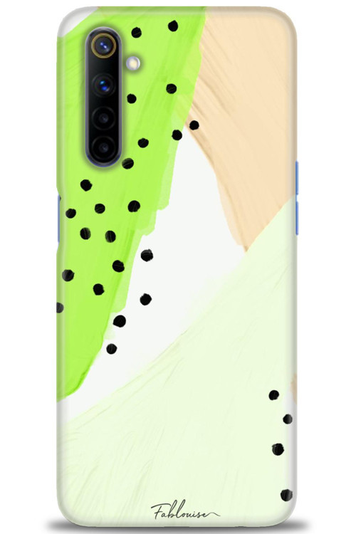 Realme 6 Kılıf HD Baskılı Kılıf - Fıstık Yeşili