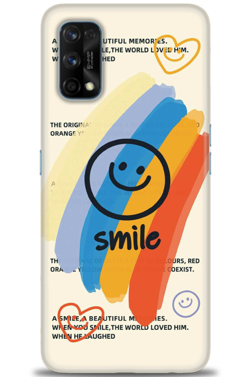 Realme 7 Pro Kılıf HD Baskılı Kılıf - Smile