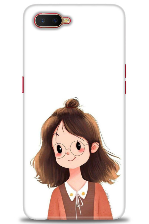 Oppo RX17 Neo Kılıf HD Baskılı Kılıf - Tatlı Kız