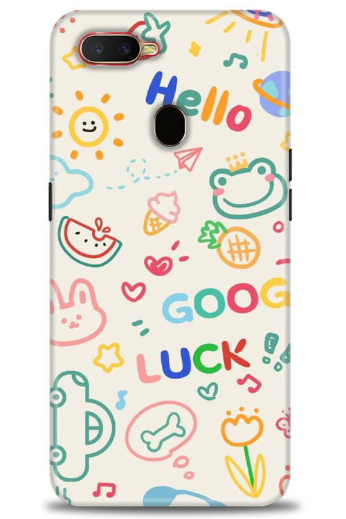 Oppo A5S Kılıf HD Baskılı Kılıf - Goog Luck