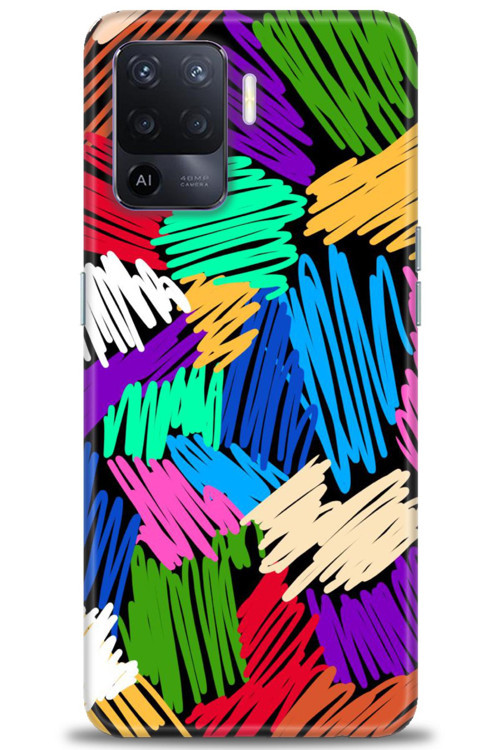 Oppo Reno 5 Lite Kılıf HD Baskılı Kılıf - Karalama