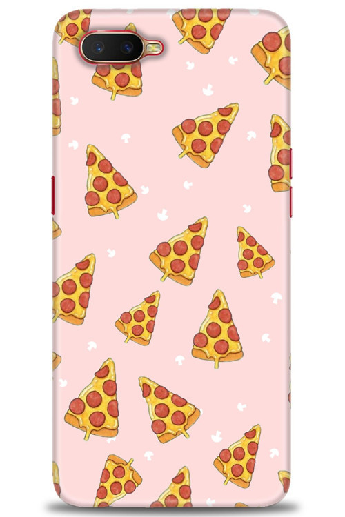 Oppo RX17 Neo Kılıf HD Baskılı Kılıf - Pizza Dilimleri