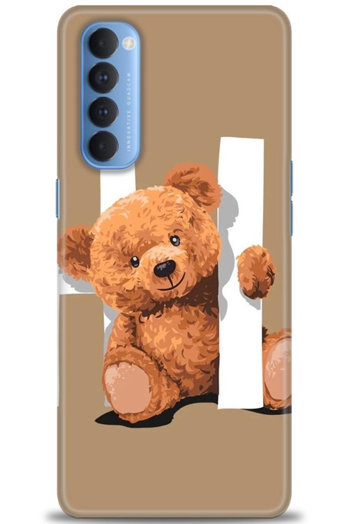 Oppo Reno 4 Pro Kılıf HD Baskılı Kılıf - Teddy Hı