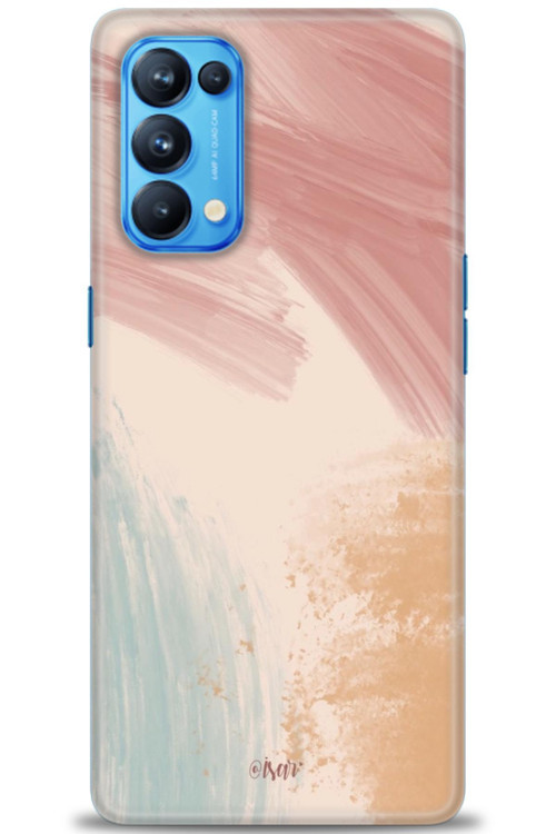 Oppo Reno 5 Pro Kılıf HD Baskılı Kılıf - Soft Renkler