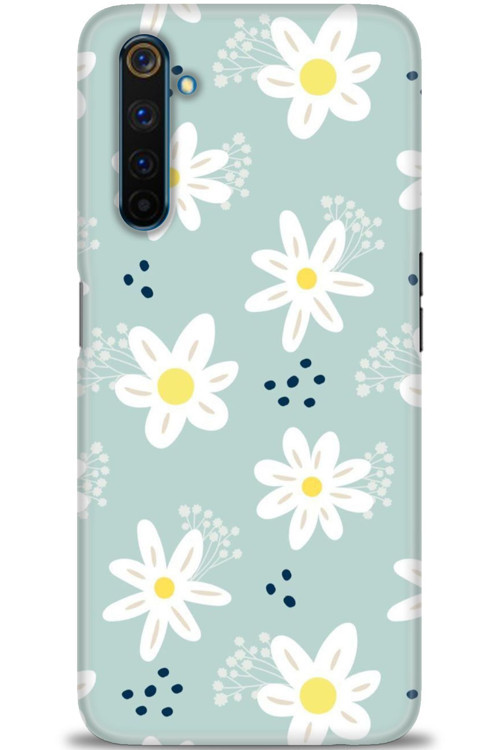 Realme 6 Pro Kılıf HD Baskılı Kılıf - Papatyalar