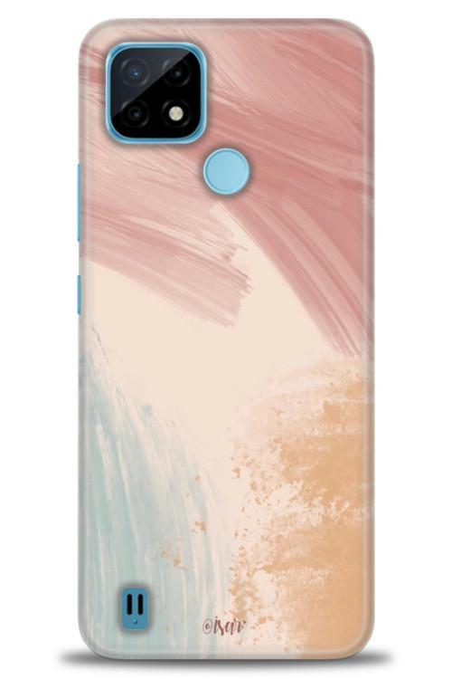 Realme C21 Kılıf HD Baskılı Kılıf - Soft Renkler