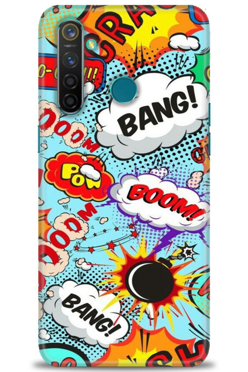 Realme 5 Pro Kılıf HD Baskılı Kılıf - Bang Boom