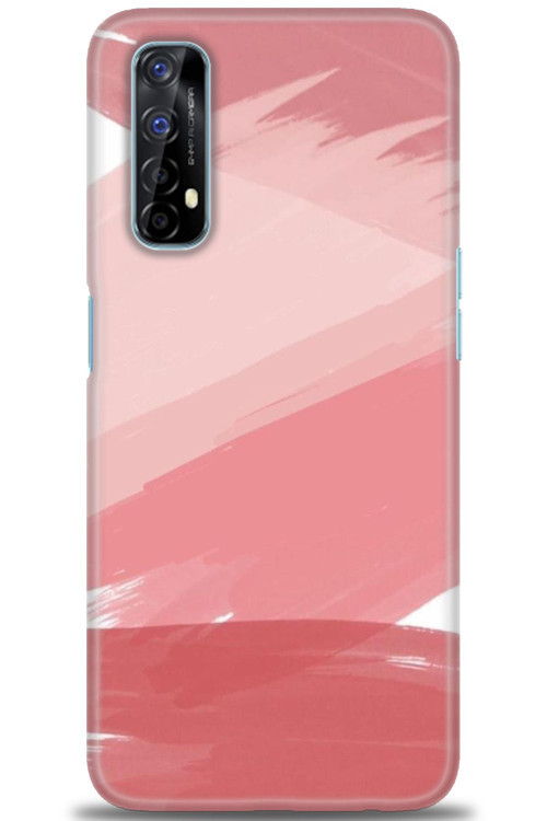 Realme 7 Kılıf HD Baskılı Kılıf - Pembe Palet