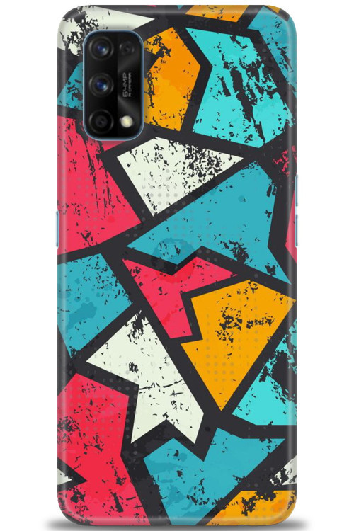 Realme 7 Pro Kılıf HD Baskılı Kılıf - Grafiti