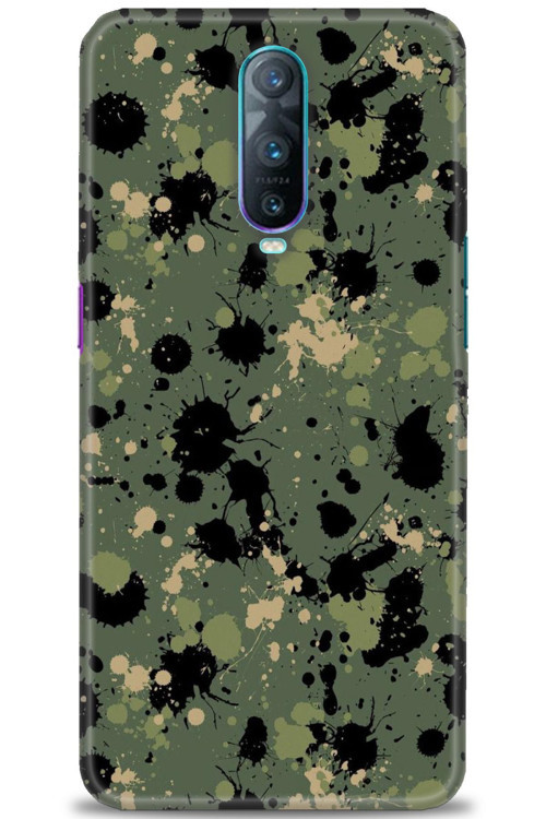 Oppo RX17 Pro Kılıf HD Baskılı Kılıf - Kamuflaj Renkleri