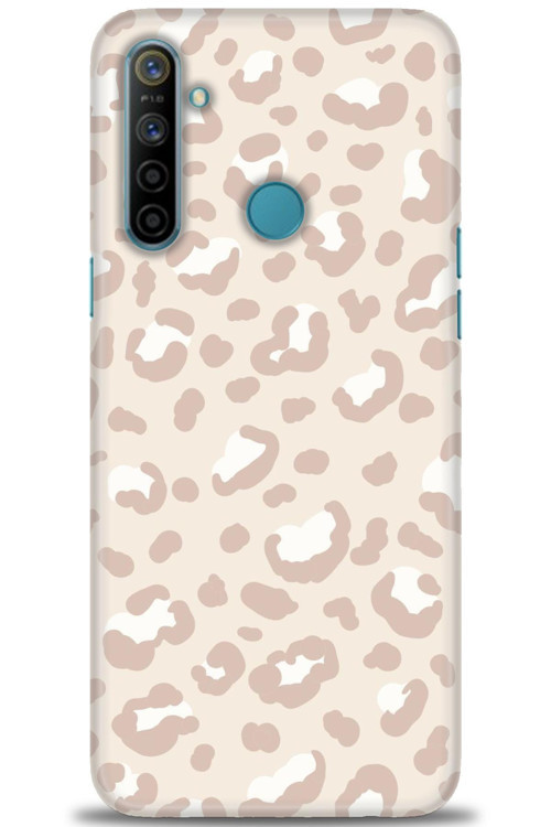 Realme 6i Kılıf HD Baskılı Kılıf - Kahve Leoapar
