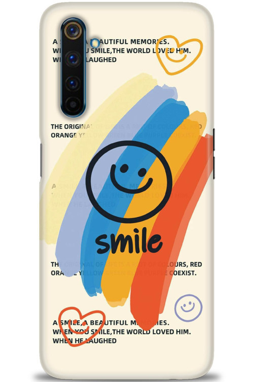 Realme 6 Pro Kılıf HD Baskılı Kılıf - Smile
