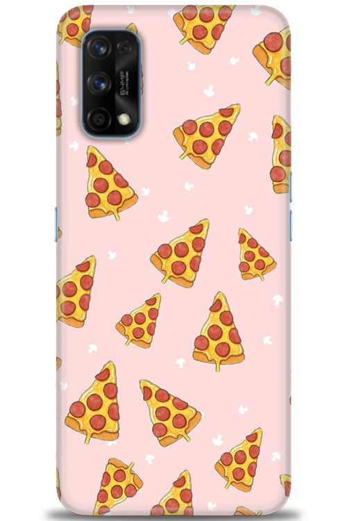 Realme 7 Pro Kılıf HD Baskılı Kılıf - Pizza Dilimleri