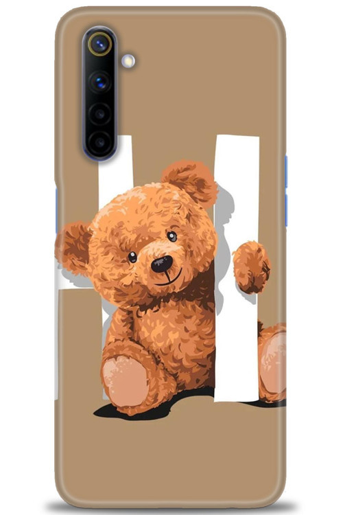 Realme 6 Kılıf HD Baskılı Kılıf - Teddy Hı