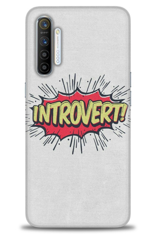 Realme XT Kılıf HD Baskılı Kılıf - Introvert!