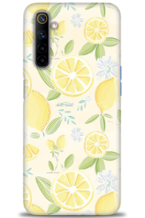 Realme 6 Kılıf HD Baskılı Kılıf - Limon