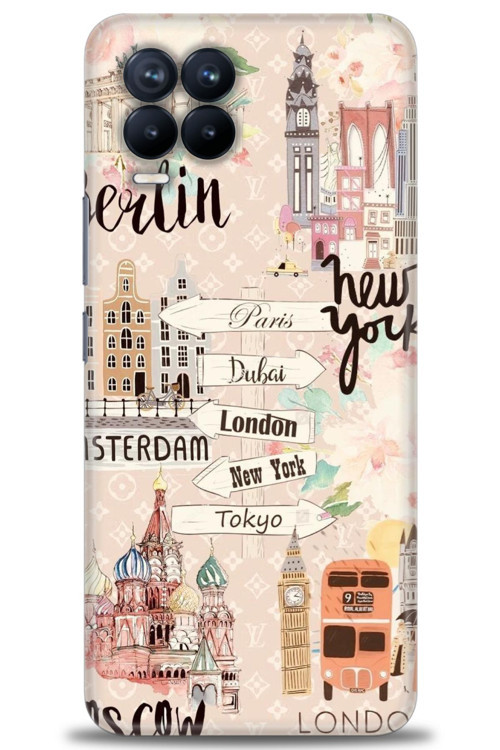 Realme 8 Kılıf HD Baskılı Kılıf - Berlin Set