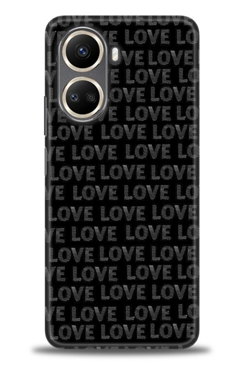 Realme 10 4G Kılıf HD Baskılı Kılıf - Black Love