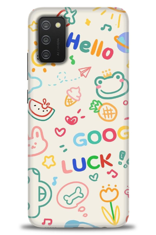 Samsung Galaxy A02S Kılıf HD Baskılı Kılıf - Goog Luck