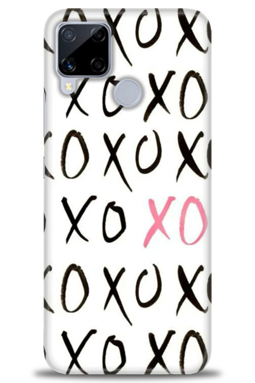 Realme C15 Kılıf HD Baskılı Kılıf - XOXO