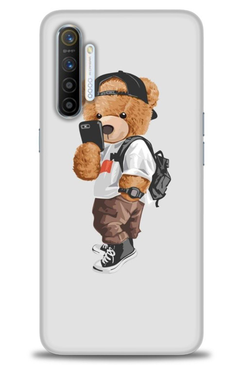 Realme XT Kılıf HD Baskılı Kılıf - Teddy Bear Cool