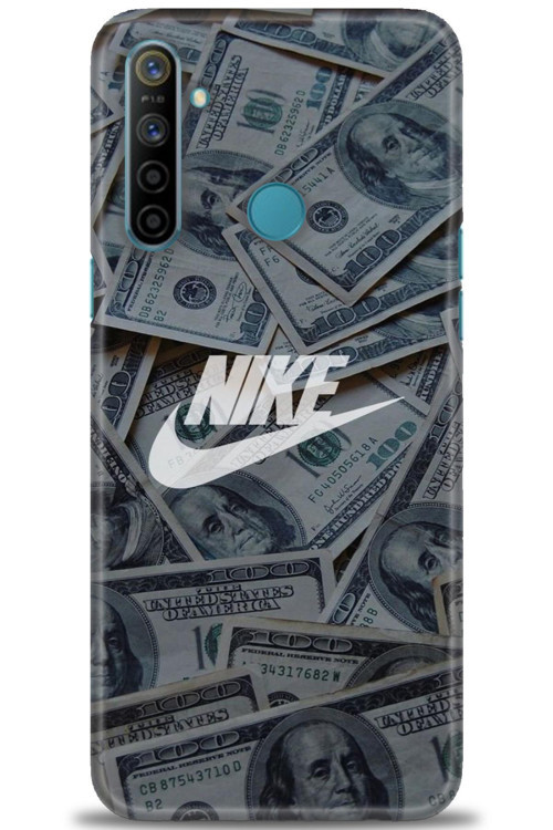 Realme 5i Kılıf HD Baskılı Kılıf - Nike Dolar