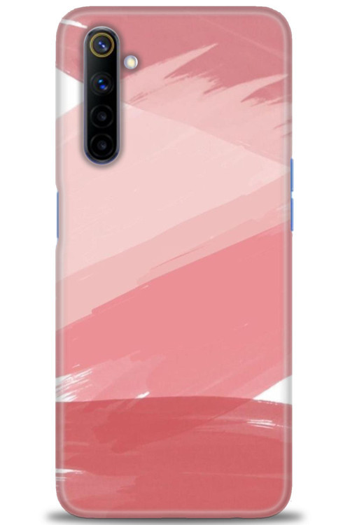 Realme 6 Kılıf HD Baskılı Kılıf - Pembe Palet