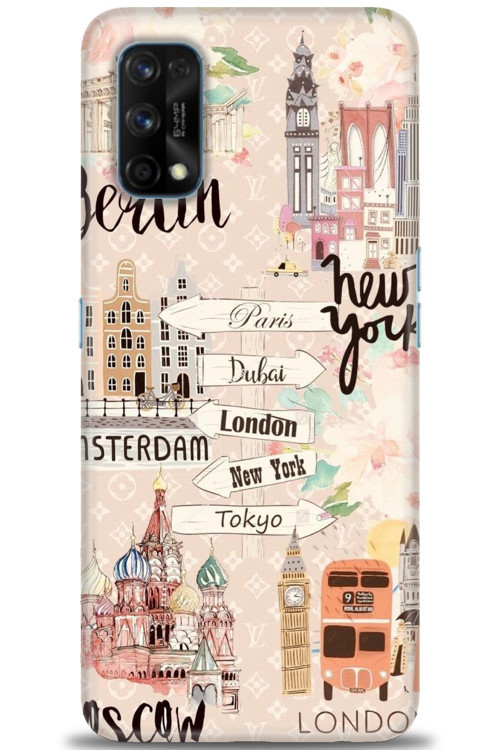 Realme 7 Pro Kılıf HD Baskılı Kılıf - Berlin Set