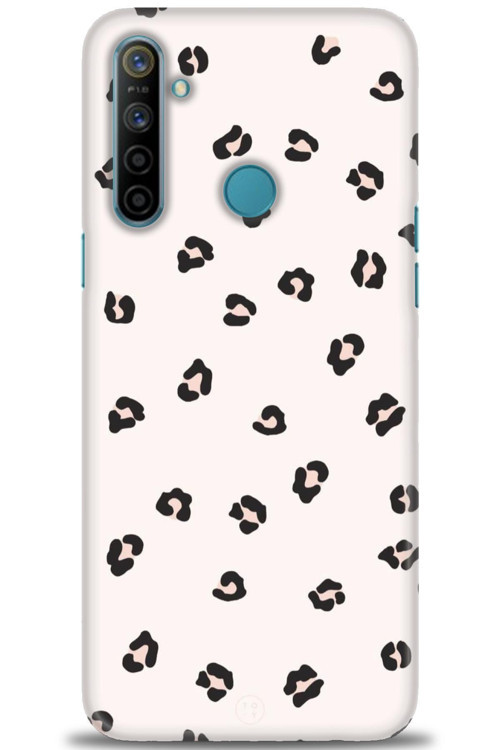Realme C3 Kılıf HD Baskılı Kılıf - Kahveli Leopar