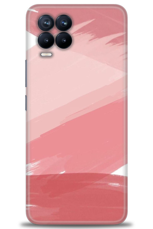 Realme 8 Pro Kılıf HD Baskılı Kılıf - Pembe Palet