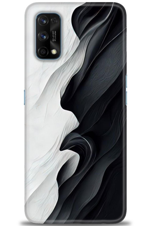 Realme 7 Pro Kılıf HD Baskılı Kılıf - Black and White