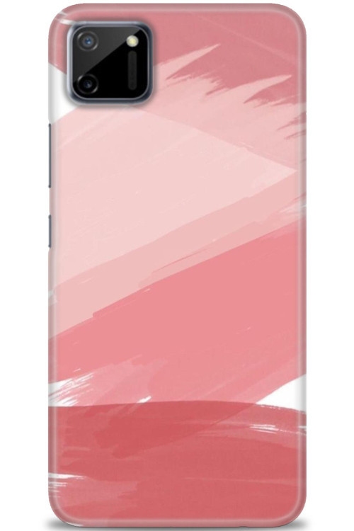 Realme C11 Kılıf HD Baskılı Kılıf - Pembe Palet