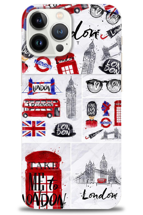 Realme C53 Kılıf HD Baskılı Kılıf - London Set