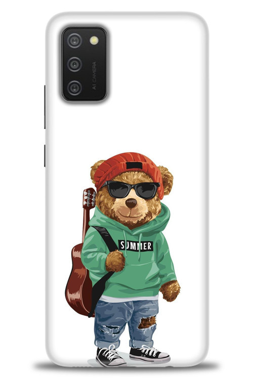 Samsung Galaxy A02S Kılıf HD Baskılı Kılıf - Teddy Bear