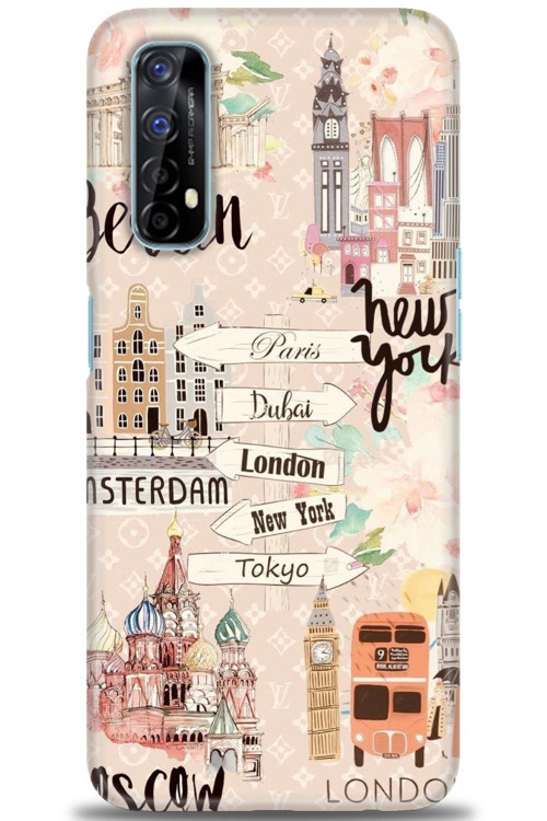 Realme 7 Kılıf HD Baskılı Kılıf - Berlin Set