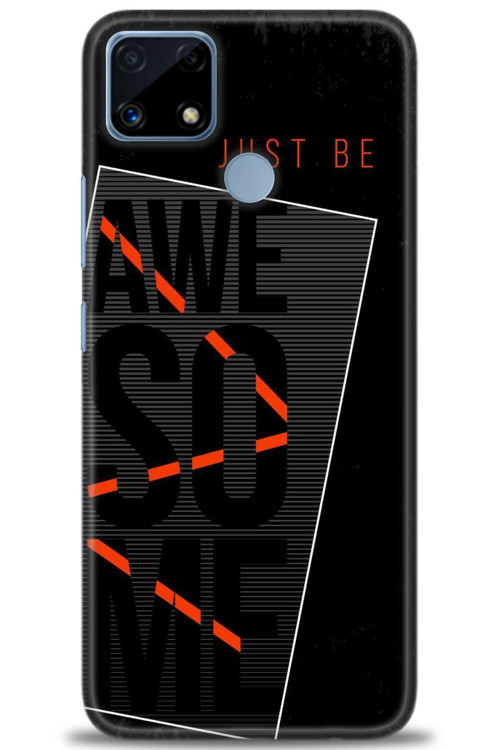 Realme C25 Kılıf HD Baskılı Kılıf - Awesome