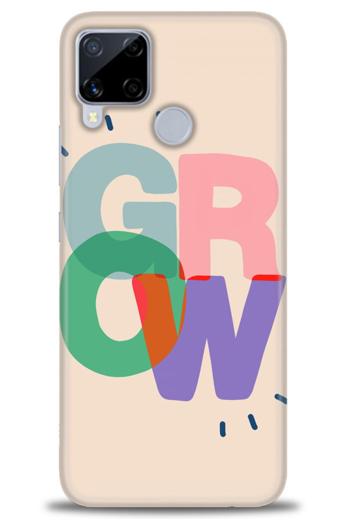 Realme C15 Kılıf HD Baskılı Kılıf - Grow