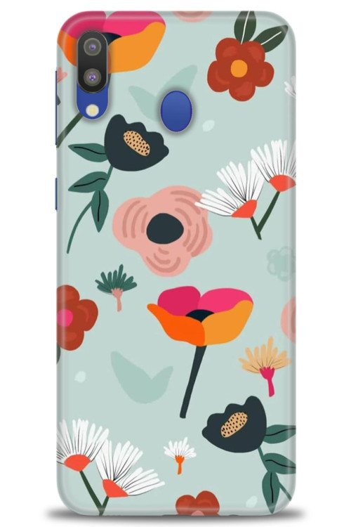 Samsung Galaxy A10S Kılıf HD Baskılı Kılıf - Çiçekli Dallar