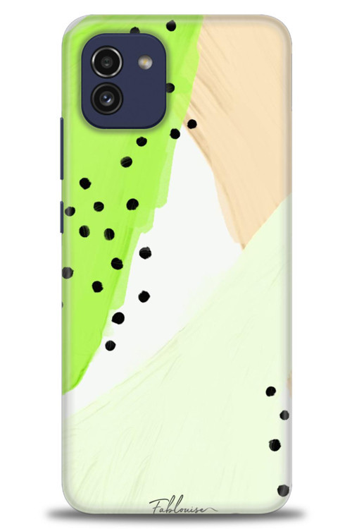 Samsung Galaxy A03 Kılıf HD Baskılı Kılıf - Fıstık Yeşili
