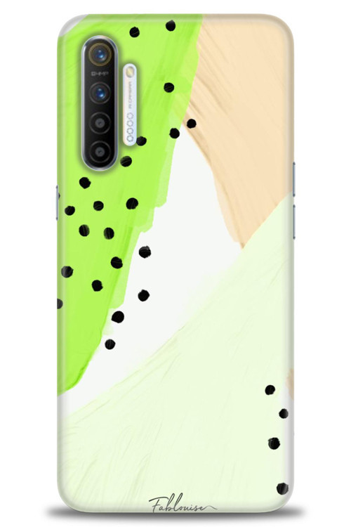 Realme XT Kılıf HD Baskılı Kılıf - Fıstık Yeşili
