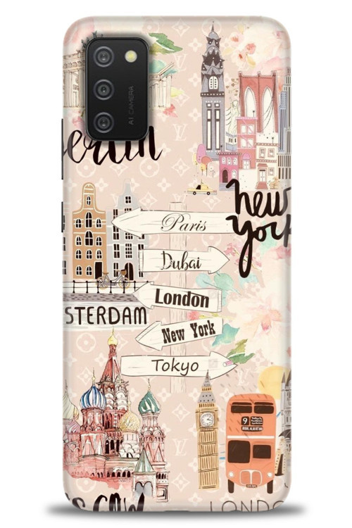 Samsung Galaxy A03S Kılıf HD Baskılı Kılıf - Berlin Set