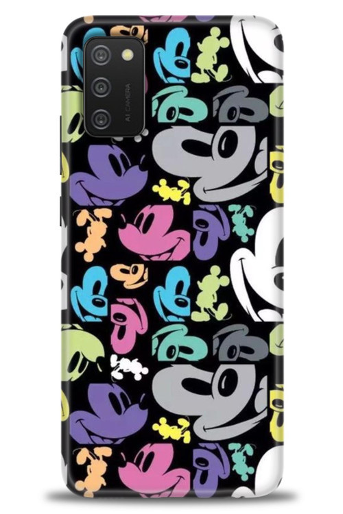 Samsung Galaxy A02S Kılıf HD Baskılı Kılıf - Renkli Mouse