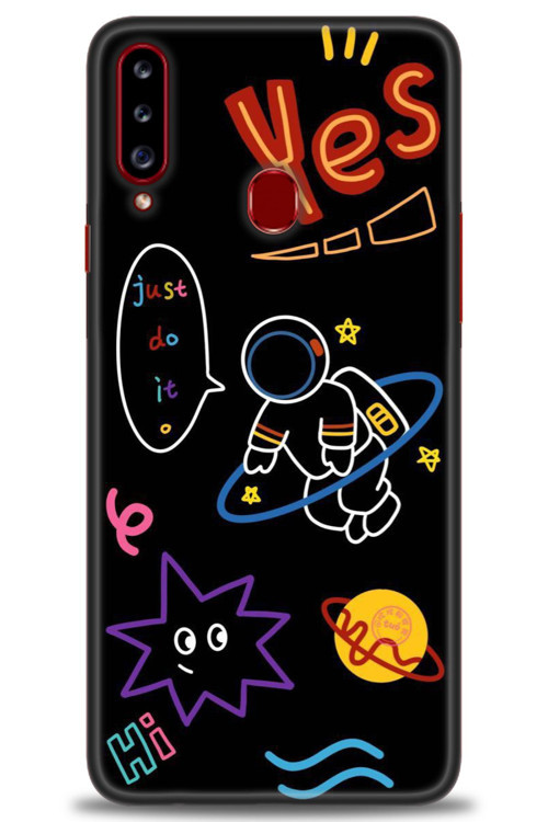 Samsung Galaxy A20S Kılıf HD Baskılı Kılıf - Yes