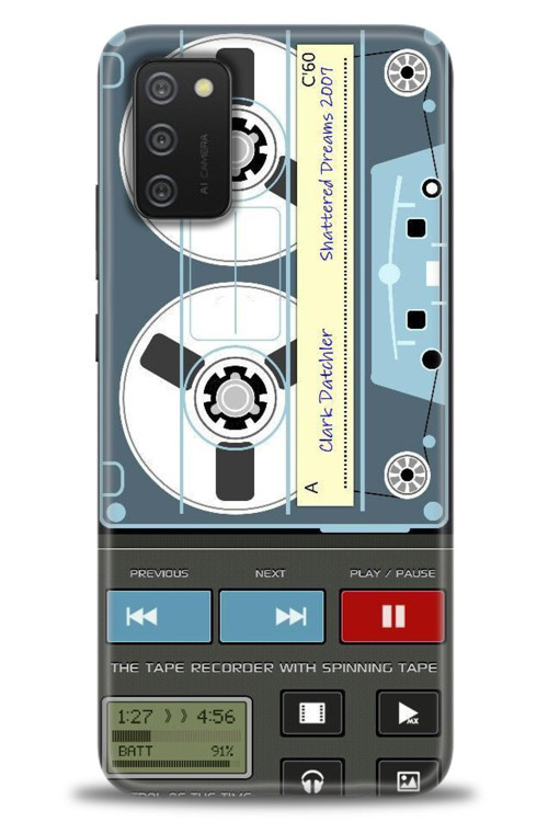 Samsung Galaxy A03S Kılıf HD Baskılı Kılıf - Nostaljik Kaset